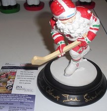 Redwings TED LINDSAY SID ABEL GORDIE HOWE SIGNED SILVESTRI HOCKEY SANTA JSA
