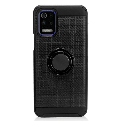For LG K52 Ring Case Hybrid Armor Shockproof Dual Layer Rugged TPU Holder Cover - Picture 3 of 64