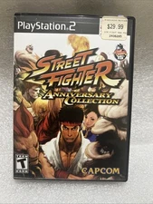 Street Fighter Anniversary Collection (Sony PlayStation 2, 2004) (Black Label)