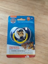 Nickelodeon Paw Patrol Pacifier With Cover - Brand New - Chase Character