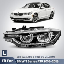 LED Headlight For 2016-2019 BMW 3 Series F30 320i 340i 330i w/o AFS Left Driver