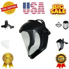 Honeywell Bionic Face Shield with Clear Polycarbonate Visor and Anti-Fog/Hard...