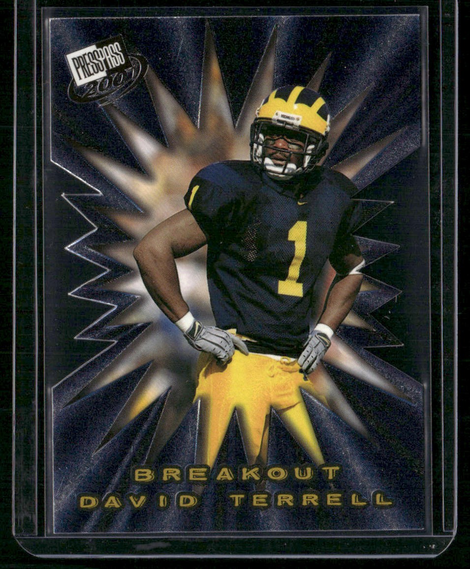2001 Press Pass #B36 David Terrell Breakout