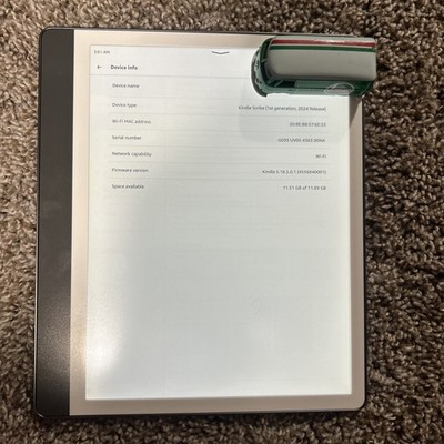 Kindle Scribe (1st Generation, 2024 Release) 12g