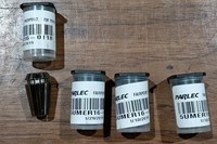 (4) Parlec COLLET(s) ER 16 8MM 5UM
