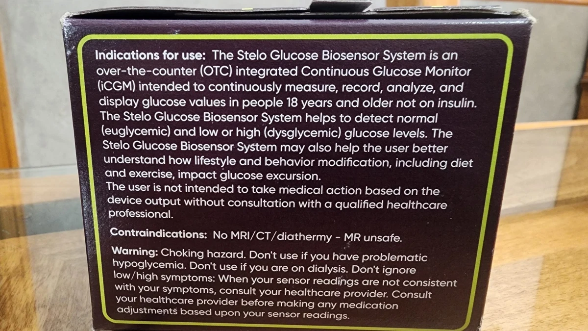 KIT BIOSENSOR GLUCOSA STELO (paquete de 2 sensores) caducidad 1-31-2027 NUEVO-SELLADO