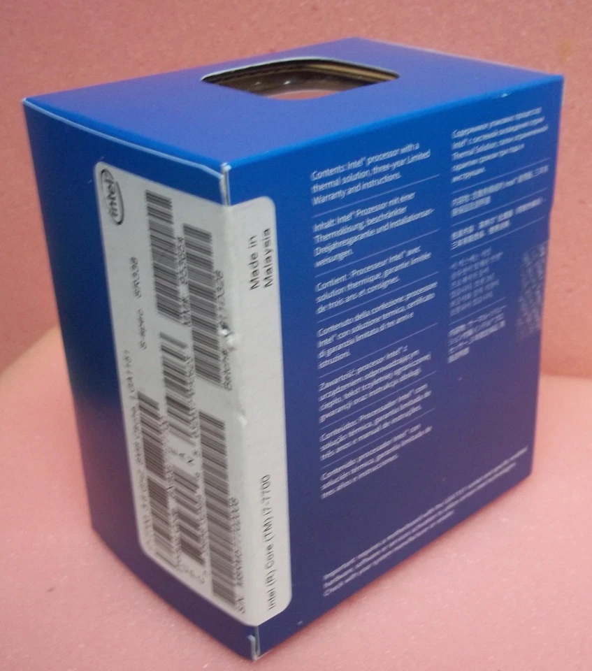 Intel Core i7-7700 LGA1151 3.6GHz 8MB Cache 8GT/s CPU Processor SR338 NEW in BOX - Image 3 of 3