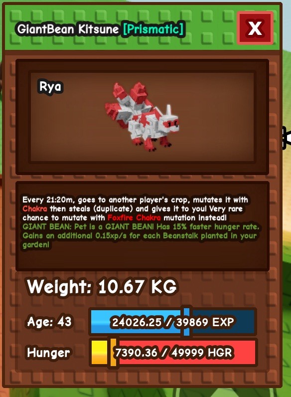Roblox Grow A Garden - Kitsune - Fast Delivery - Ireland
