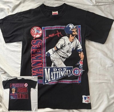Vintage 90s New York Yankees Don Mattingly Nutmeg Mills Shirt Men s Medium MLB