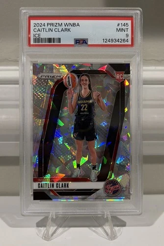 2024 Panini Prizm WNBA Caitlin Clark #145 Ice Prizm (RC) Rookie PSA 9 🔥🔥 Fever