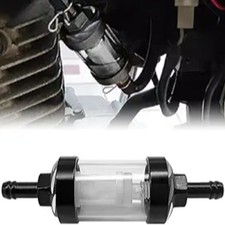 Automotive Fuel Filter, Detachable Washable Metal Glass Vehicle Inline Waterproo