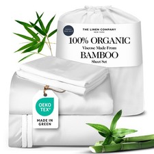 100 Organic Viscose Made From Bamboo Sheets Queen Size Set - The Only Sheets...