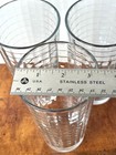 4 Pasabahce 16 oz SCOTCH COOLER GLASSES 6” TALL Excellent Block Optic “P” — photo 4