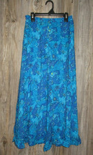 Liz Baker Womens Fairy Grunge Maxi Skirt Size Small Floral Cottagecore Artsy