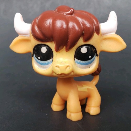 Hasbro Authentic Littlest Pet Shop LPS G7 #5 Taureau Bull Figure | eBay