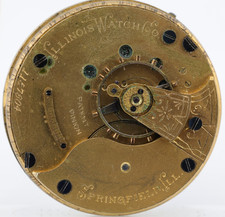 ILLINOIS 18s 11j 1157604, GRADE 2 POCKET WATCH MOVEMENT, FOR REPAIR (DA)