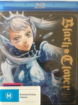 BLACK CLOVER - Season 3 Part 1 - BLURAY/DVD Combo BRAND NEW! Ep 103-112 BU:3