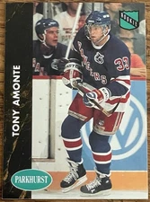 Tony Amonte 1991-92 Parkhurst Rookie Card #114 New York Rangers NHL RC Free Ship