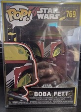 Funko Pop Star Wars Boba Fett Retro Series #769 + Free Protector
