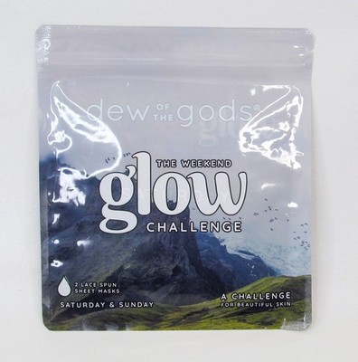 Dew of the Gods The Weekend Glow Challenge | 2 Lace Spun Sheet Masks | FREE SHIP