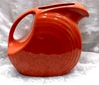 FIESTAWARE HLC FIESTA Large Disk 67 oz Pitcher ~ PAPRIKA (retired color)