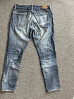 Gap Mens Skinny Jeans 32x30 Blue Stretch Denim Classic 1969 Distressed