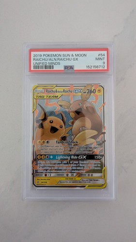 Raichu & Alolan Raichu-GX graded PSA 9 for sale on eBay