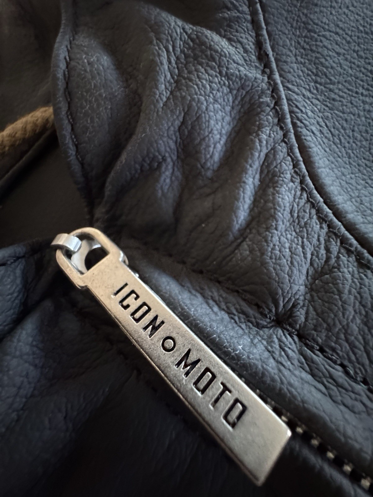 Icon Moto Jacket M Black Bombshell Leather Motorc… - image 3