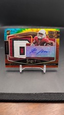 2021 PANINI SELECT RONDALE MOORE TIE- DYE Jumbo Patch RC SP AUTO # 21/25
