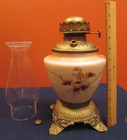 Brass Footed Climax Table Oil Lamp — photo 7