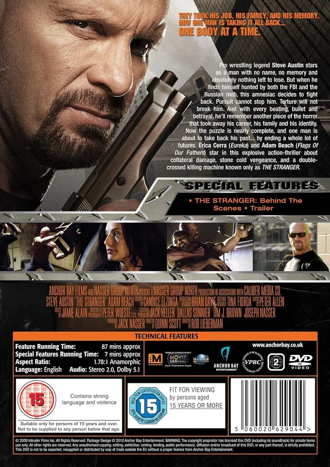 Stranger (DVD) Steve Austin Adam Beach Erica Cerra John Trench (US IMPORT) - Image 3 of 4
