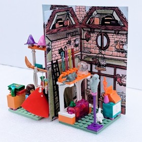 Lego 4723, Diagon Alley Shops Cardboard Backdrop, color reprint, Harry Potter