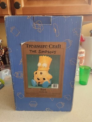 🚨🔥Vintage 1994 Bart Simpson Eating The Ceramic Cookie Jar