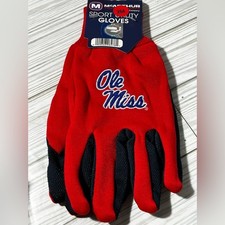 University of Mississippi Rebels Ole Miss Sport Utility Gloves Red Blue NCAA OS