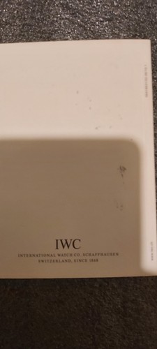 iwc spitfire booklet automatic chronograph - Bild 2 von 2