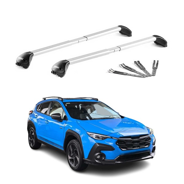 DachträGer GrundtäGer FüR Subaru Crosstrek 2024-2026 100Kg Aluminium Grau 2X Abe-image