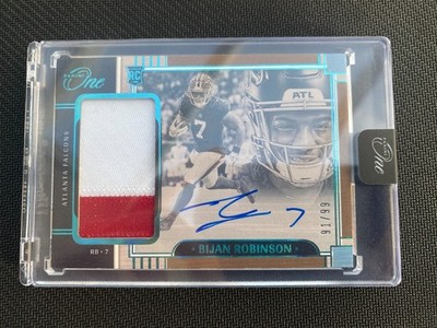 2023 Panini One - Bijan Robinson Rookie Patch Auto /99 Falcons