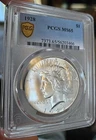 1928-P $1 Peace Dollar -PCGS MS-65 - Blast White