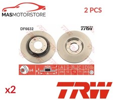 BREMSSCHEIBEN SATZ PAAR HINTEN TRW DF6632 2PCS A FÜR DS DS 4 DS 4 CROSSBACK,DS5