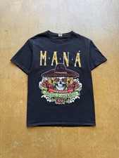 Mana Spanish Rock Skull Mexico Lindo y Querido Concert Tour Black T-Shirt S