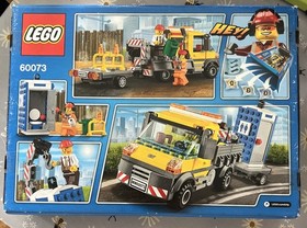 LEGO CITY: Service Truck (60073) with Port-A-Potty Trailer & 2 Minifigures  RARE