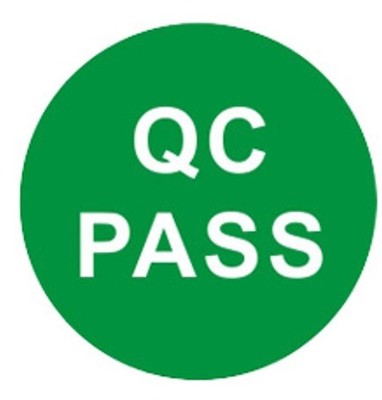 950 Green 0.4'' QC Passed Stickers Inventory Product Quality Control Pass Labels