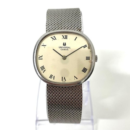 UNIVERSAL GENEVE White Shadow 842125 Manual-Wind Watch Silver ...