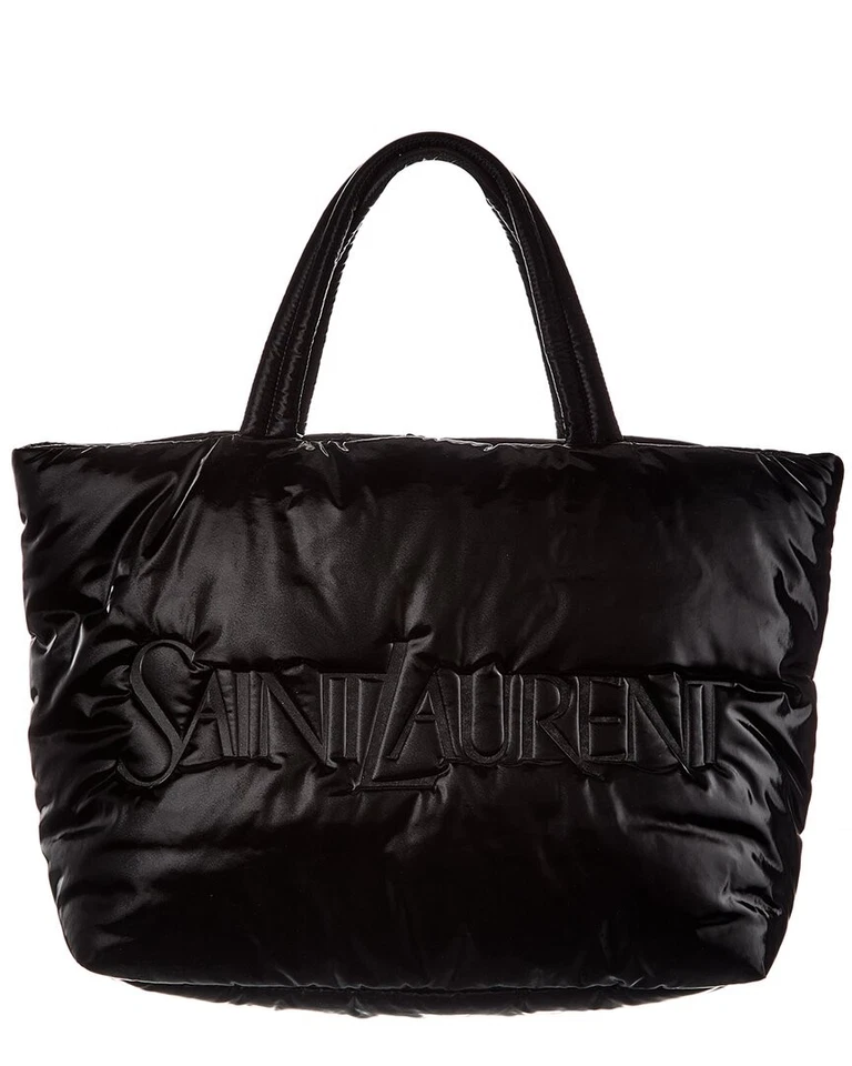 Bolso de Mano Saint Laurent Silktech Para Mujer Negro Os
