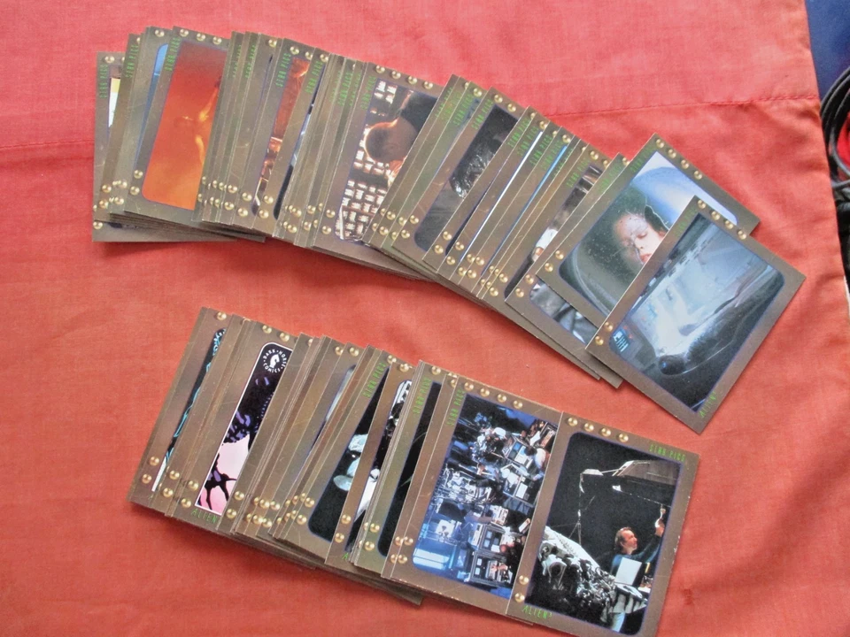 Juego completo de cartas base coleccionables de la película Alien 3 1992 80 cartas fotos de estrellas Foto 4 de 4