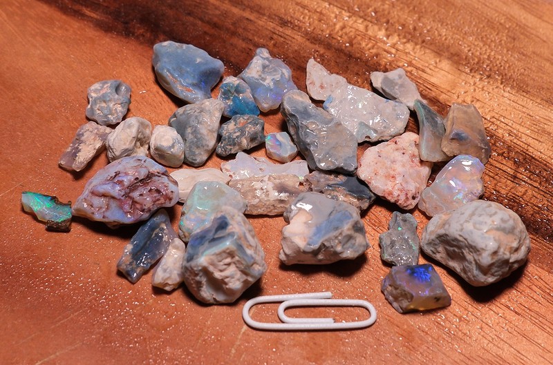BLACK OPAL Rough - 40 gm - "nobbies" from the Coocoran Field, Lightning Ridge AU