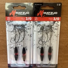 Matzuo America MTZ-TR2PK-123/0 Honshu Rig 1/2oz 3/0 Black Nickel, 2 Pack