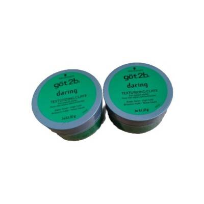 Got2b Daring Texturizing Clay Matte Finish High Hold Casual Styles 2 oz - 2-Pack