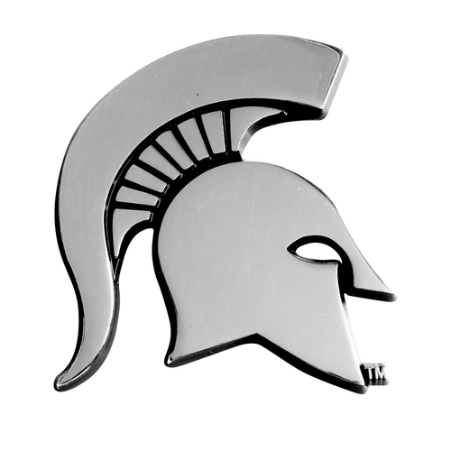Michigan State Spartans Ncaa Premium Solid Adhesive Metal Auto Emblem Team Logo Ebay