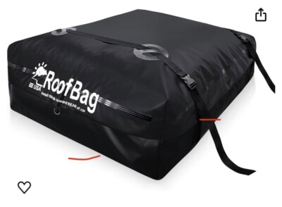 RoofBag Cargo Bag fits medium cars with or without rack, size 17 , Water Proof
